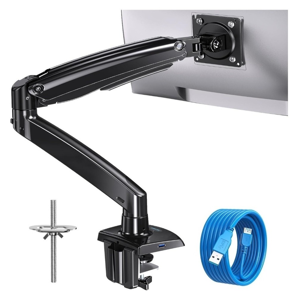 Heavy Duty Monitor Arm for 40-Inch Ultrawide/Curved Screens, Full Motion
